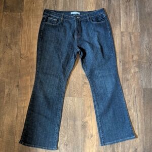 Levis Dark Blue Bootcut Leg Denim Jeans Women's 16/18 Petite